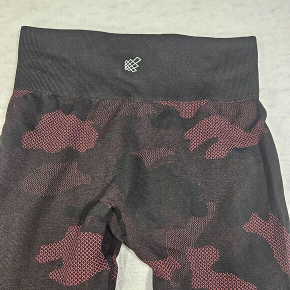 Jed North Camo Athletic Leggings Women Sz XS Red Yoga Workout Compression Gym - Picture 5 of 16